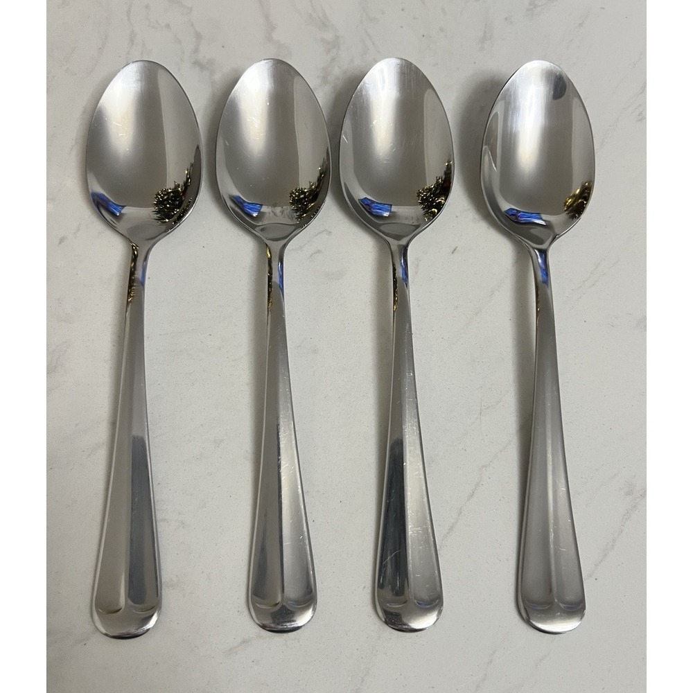 Hampton Silversmiths Lexington Stainless‎ 4 Dinner Soup Spoon Flatware